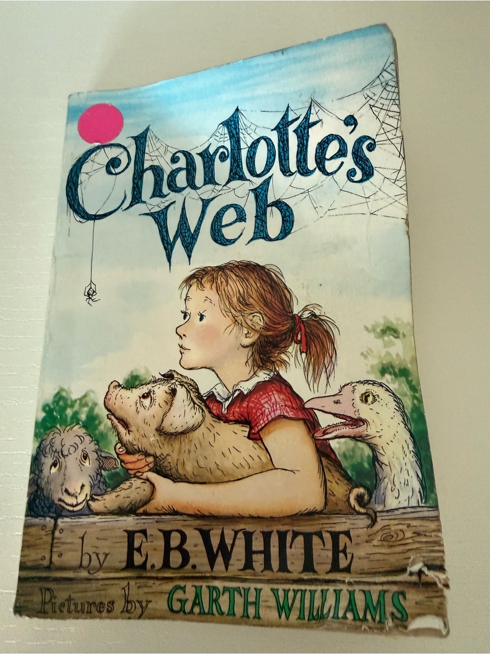 Charlotte's Web Hardcover Book - White